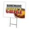 Signmission Homemade Chili Yard Sign & Stake outdoor plastic coroplast window, C-1216-DS-Homemade Chili C-1216-DS-Homemade Chili - alternate 1